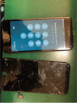 交換したiPhoneの画面